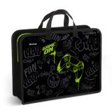 Папка с ручками 1 отделение, А4 Berlingo "Level up", 340*245*100мм, пластик, на молнии