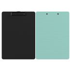 Планшет с зажимом Berlingo "Instinct" А4, пластик (полифом), мятный/черный