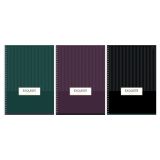 Тетрадь 96л., А4, клетка, на гребне BG "Минимализм", глянцевая ламинация, тиснение фольгой