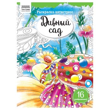 Раскраска А4, 16 стр., ТРИ СОВЫ 