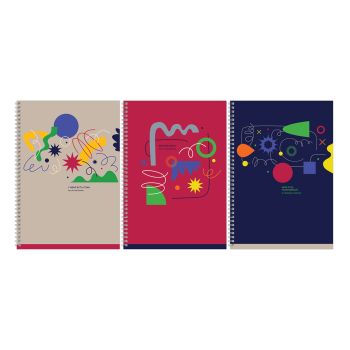 Тетрадь 96л., А4, клетка, на гребне BG 