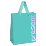 Пакет подарочный 11*14*6,5см MESHU "Bright present", фольга, матовая ламинация
