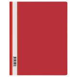 Папка-скоросшиватель пластик. СТАММ А4, 120мкм, красная с прозр. верхом