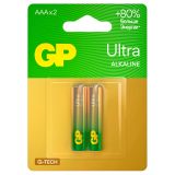 Батарейка GP Ultra G-Tech AAA (LR03) 24AU алкалиновая, BC2 Батарейка GP Ultra G-Tech AAA (LR03) 24AU алкалиновая, BC2