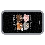 Пенал 2 отделения, 190*110 Först "Cute bears" (Милые медвежата), ламинированный картон