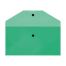 Папка-конверт на кнопке СТАММ С6+, 150мкм, пластик, прозрачная, зеленая
