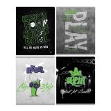 Тетрадь 60л., А5, клетка BG "Urban art", неоновый пантон