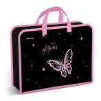 Папка с ручками 1 отделение, А4 Berlingo "Hello gorgeous", 340*245*100мм, пластик, на молнии