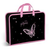 Папка с ручками 1 отделение, А4 Berlingo "Hello gorgeous", 340*245*100мм, пластик, на молнии