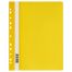 Папка-скоросшиватель пластик. перф. СТАММ А4, 120мкм, желтая с прозр. верхом
