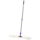 Швабра-рамка OfficeClean Professional, телеск. ручка из нерж. стали 125см, насадка МОП хлопок 80см