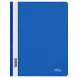 Папка-скоросшиватель пластик. СТАММ А4, 180мкм, синяя с прозр. верхом
