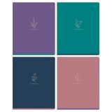 Тетрадь 48л., А5, клетка BG "Маленький цветок", "софт тач" ламинация