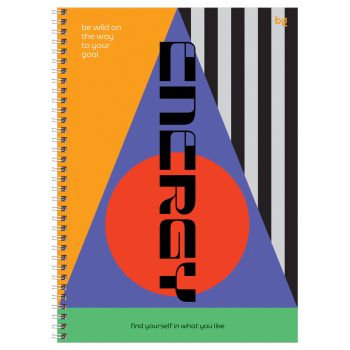 Тетрадь 160л., А4 клетка на гребне BG 