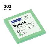 Самоклеящийся блок OfficeSpace 76*76мм, 100л., зеленая пастель