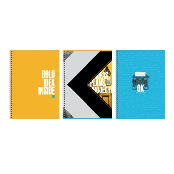 Тетрадь 120л., А4, клетка, на гребне BG 