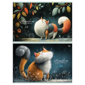 Альбом для рисования 24л., А4, на скрепке BG 