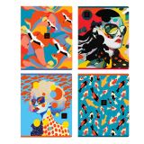 Тетрадь 80л., А5, клетка BG "Всплеск цвета", эконом