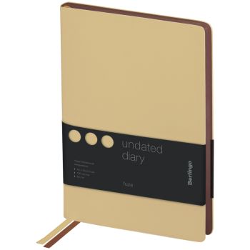 Ежедневник недатированный, А5, 136л., кожзам, Berlingo 