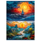 Альбом для рисования 32л., А4, на скрепке BG "Paper art", выб. лак