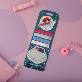 Флажки-закладки и самоклеящиеся блоки в наборе MESHU 