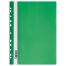 Папка-скоросшиватель пластик. перф. СТАММ А4, 160мкм, зеленая с прозр. верхом