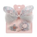 Заколки для волос MESHU с топперами, 3шт., голубой, европодвес