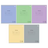 Тетрадь 24л., линия BG "Однотонная", Микс