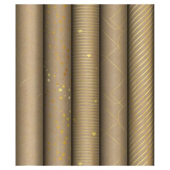 Упаковочная бумага крафт 70*100см, MESHU 