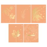 Тетрадь 60л., А5, клетка BG "Красота", тиснение фольгой