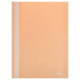 Папка-скоросшиватель пластик. СТАММ "Акцент" А4, 180мкм, персиковая с прозр. верхом