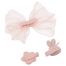 Заколки для волос MESHU с топперами, 3шт., нежно-розовый, европодвес