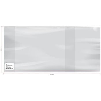 Обложка 220*450 для рабочих тетрадей, прописей, дневников в тв. переплете и учебников старших классов, ПЭ 140мкм, универсальн, ArtSpace,ШК