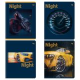 Тетрадь 96л., А5, клетка BG "Ночь", выб. лак