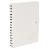 Ежедневник недатированный, А5, 136л., мягкий переплет, экокожа, BG "Embrace. Seashell", айвори, на гребне