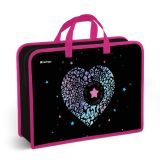 Папка с ручками 1 отделение, А4 Berlingo "Beauty", 340*245*100мм, пластик, на молнии