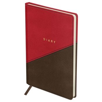 Ежедневник недатированный, А5, 136л., кожзам, OfficeSpace 