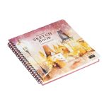 Скетчбук для акварели 20л., 190*190 Greenwich Line "Зимний город", на гребне, 200г/м2