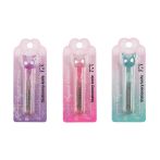 Нож канцелярский 9мм MESHU "Crystal Kitten", блистер, европодвес, ассорти