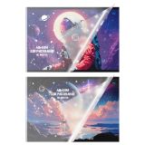 Альбом для рисования 40л., А4, на скрепке BG "Космические истории", пластиковая обложка