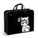 Папка с ручками 1 отделение, А4 Berlingo "Kawaii Dream", 340*245*100мм, пластик, на молнии