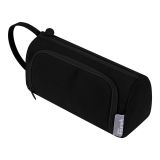 Пенал мягкий Först "Triangular style", 1 отделение, 1 карман, 210*100*85 , вельвет, откидная планка, черный