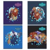 Тетрадь 48л., А5, клетка BG "Волшебник изумрудного города", матовая ламинация, выборочный лак, с форзацем, 70г/м2