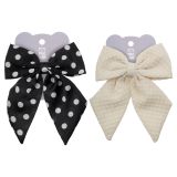 Заколка для волос MESHU, бант, светлый/темный, 13,5*14см, ассорти, европодвес