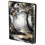Тетрадь на кольцах А5, 120л., кожзам,  BG "Dark forest", иск. кожа, тиснение фольгой