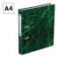 Папка-регистратор OfficeSpace, 50мм, мрамор, зеленая