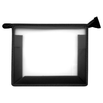 Папка для тетрадей 1 отделение А5 Först, прозрачная/черная, пластик, на молнии