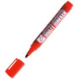 Маркер перманентный Crown "Multi Marker" красный, пулевидный, 3мм Маркер перманентный Crown "Multi Marker" красный, пулевидный, 3мм