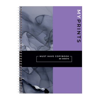 Тетрадь 80л., А4 клетка на гребне BG 