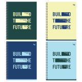 Тетрадь 96л., А5, клетка на гребне BG "Строить будущее", матовая ламинация, выб.лак